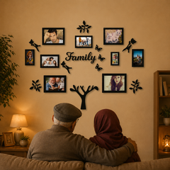 Big Family Frames Clock - Wall Clock