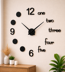 LARGE SIZE WOODEN DIY CLOCK WITH 12 INCHES NEEDLES