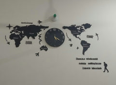 World Map Wall Clock - Wall Clock